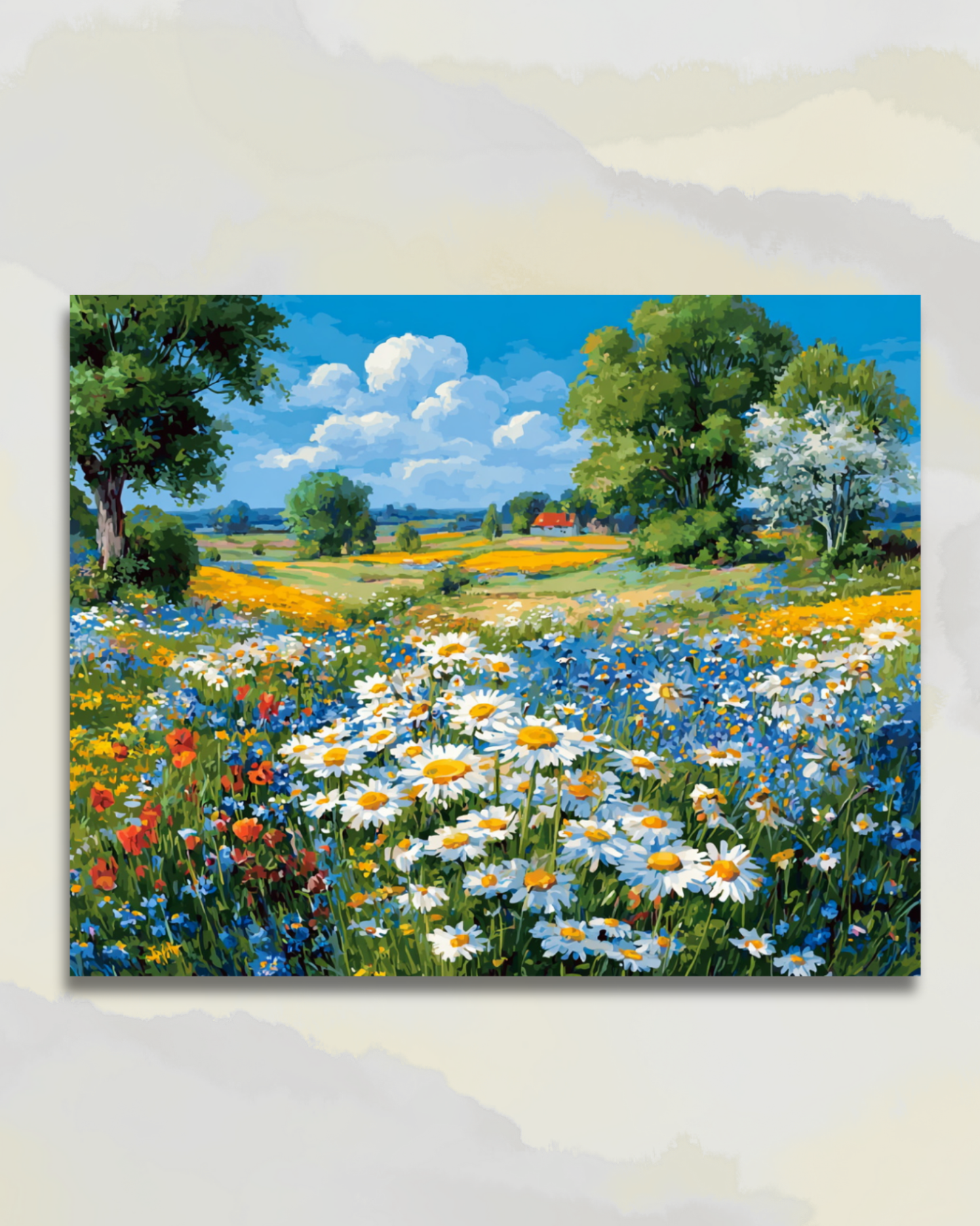Champ de Fleurs sous le Ciel d'Été