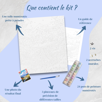 Sinestesia™ — Kit de Peinture par Numéros pour Adultes - À la montagne