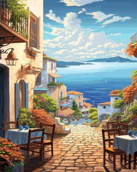 Village en bord de mer