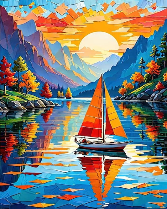 Petite traversée sur le lac